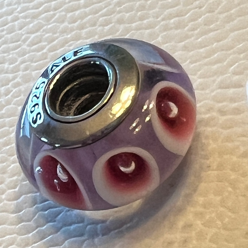 Authentic Pandora Murano glass bead. Current price is FIRM.